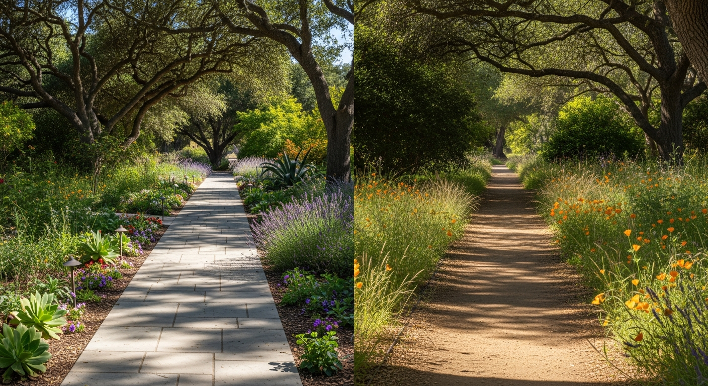 Two parallel paths symbolizing outpatient versus inpatient choices