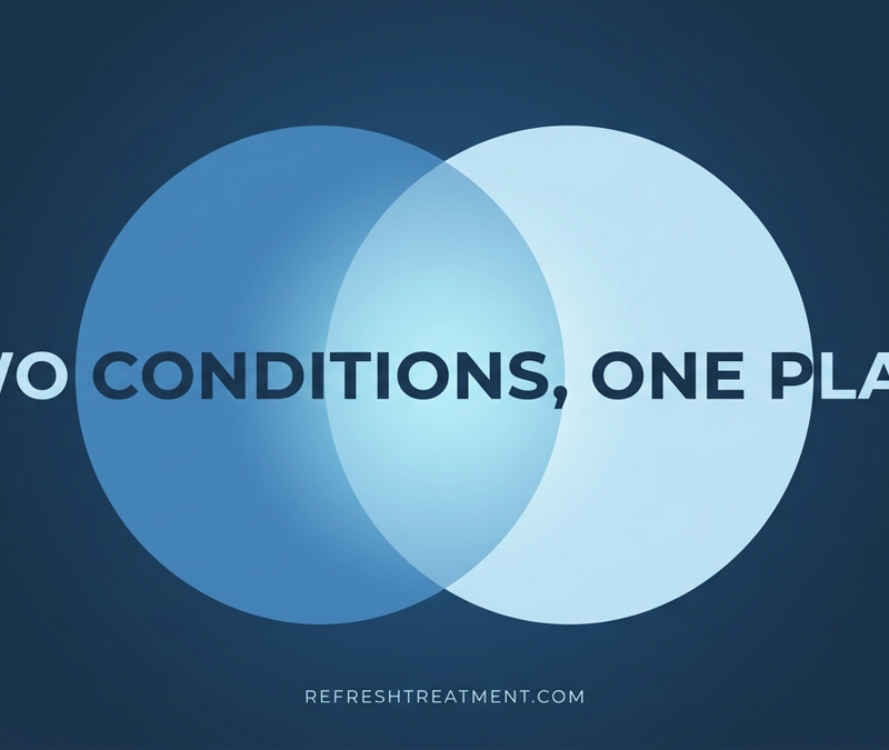 Dual diagnosis treatment in San Diego: two overlapping circles forming one plan at Refresh Recovery